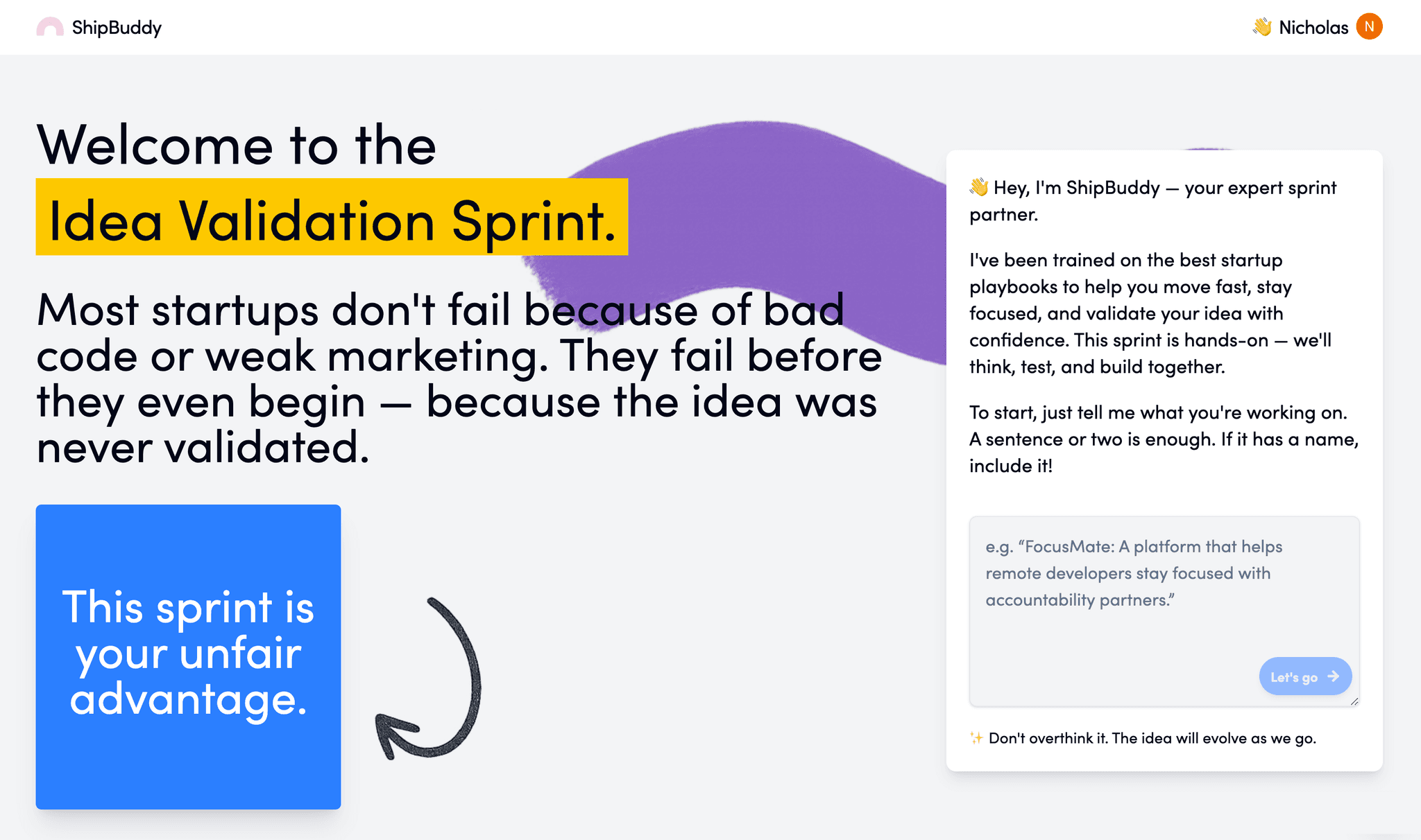 ShipBuddy Idea Validation Sprint